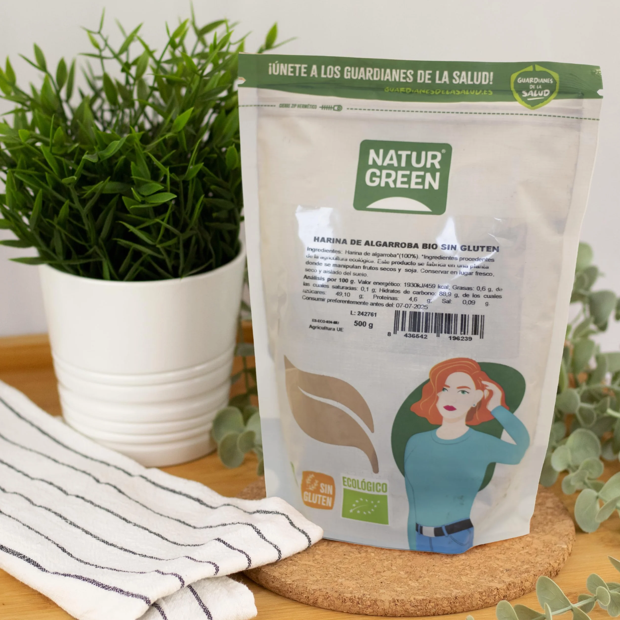 NaturGreen Harina de Algarroba en Polvo 500g