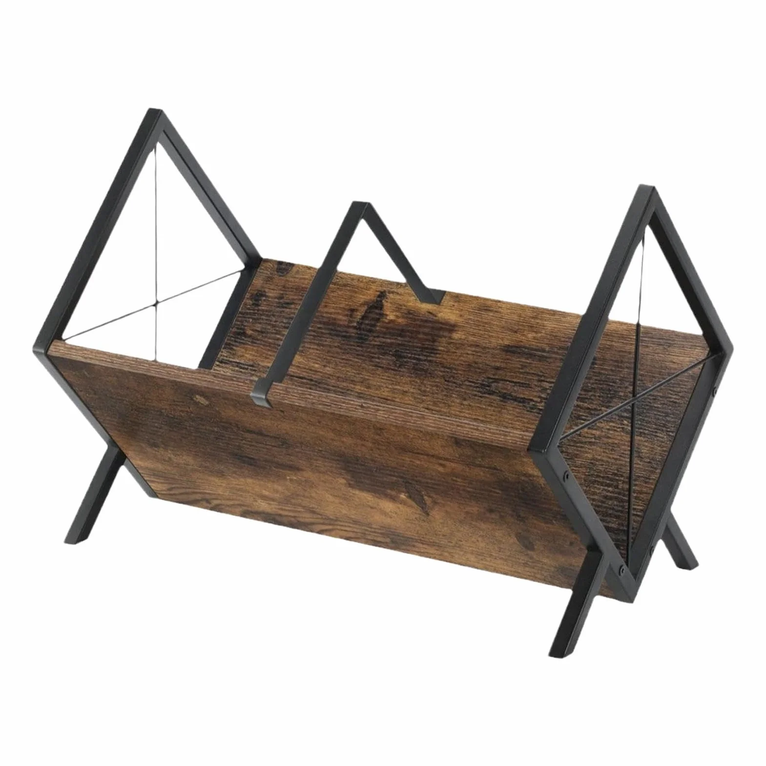 Soporte De Almacenamiento Para Vinilos 1 Nivel Ajustable Marrón Vintage | Organizador Expositor De Álbumes Para Dormitorio Estudio Biblioteca Habitación Juvenil Salón