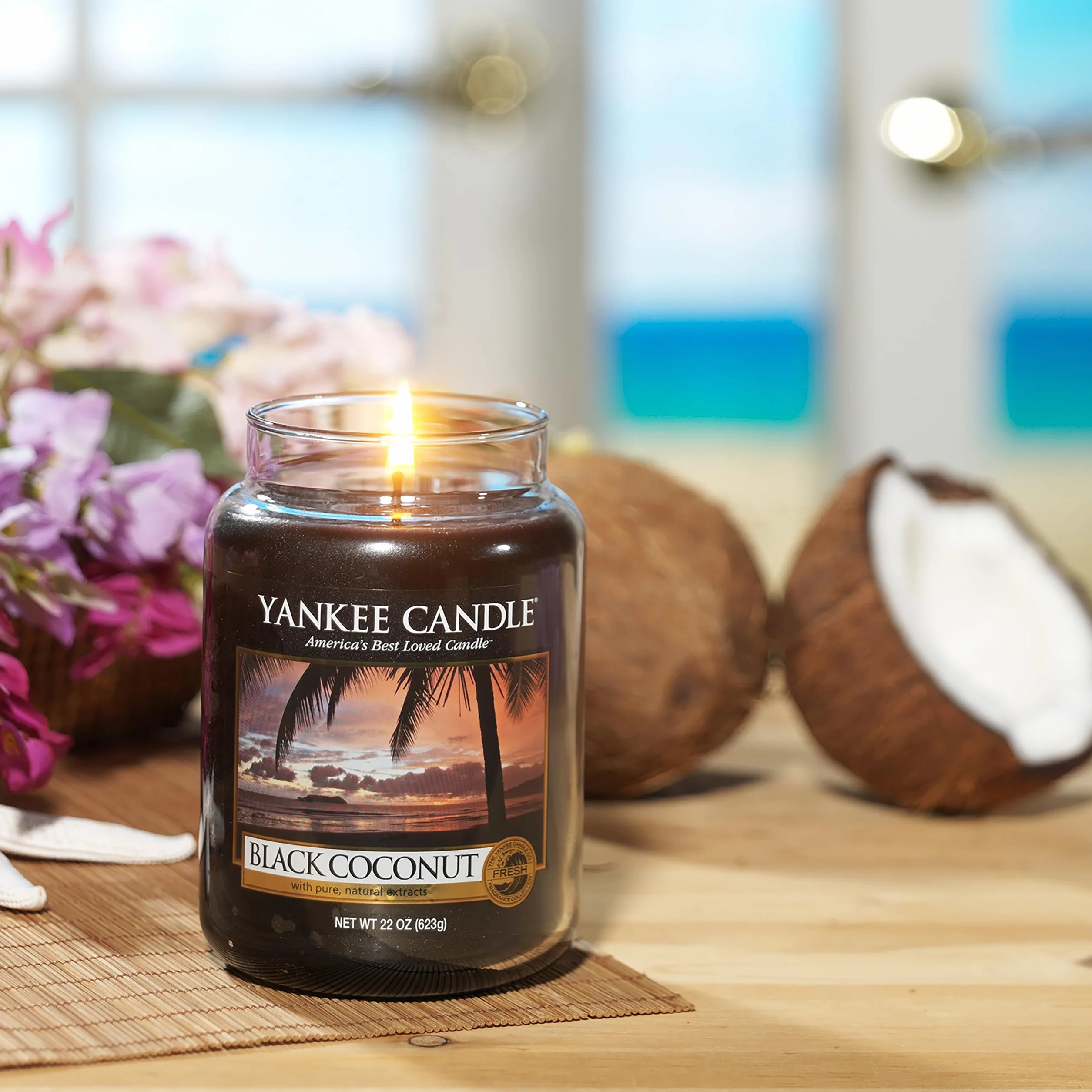 Yankee Candle Black Coconut vela tarro grande larga duración hasta 150 h regalo mujer