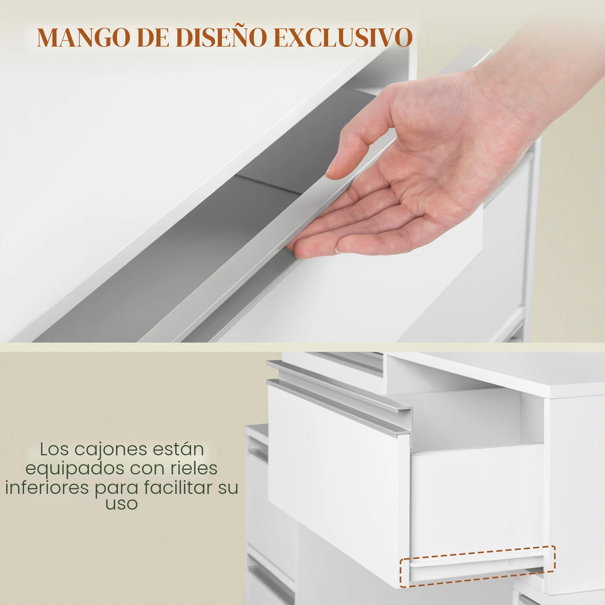 HEXCELEN 135 cm Tocador Grande, Tocador de Maquillaje con Luz LED, Grande Espejo, Mesa de Maquillaje con Prácticas Tomas de Corriente, 8 Cajones, Estantes Abiertos Mesa, Blanco-Plata