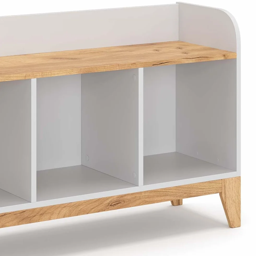 VitaliSpa Malia Estante Infantil Blanco 107.2x63.8 cm 3 Compartimentos para Juguetes
