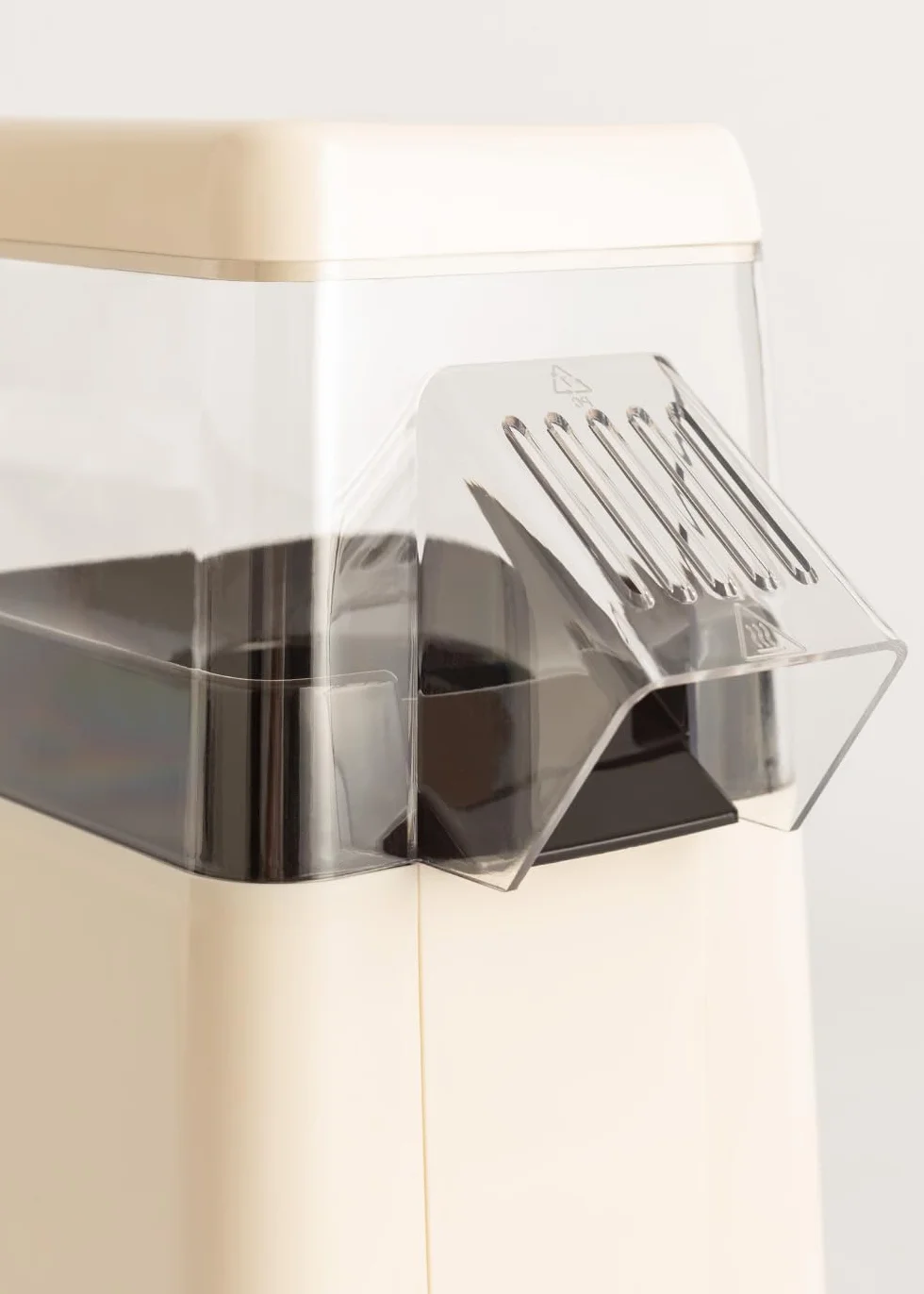 Máquina Eléctrica de Palomitas de Maíz 1200W blanco roto mate