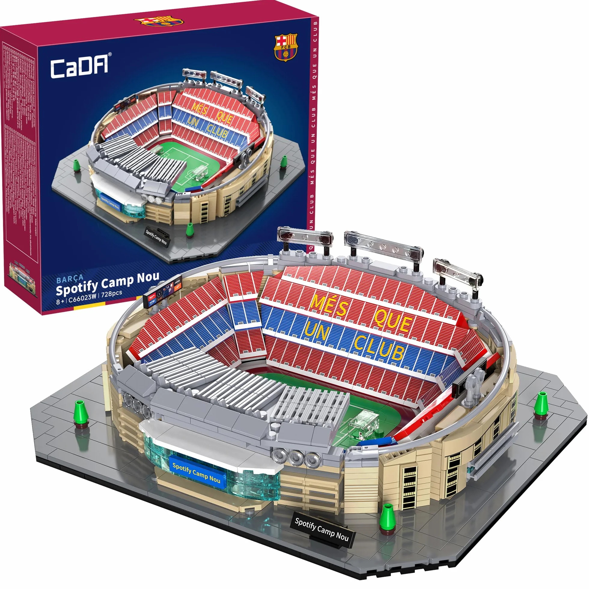 Cada - Estadio F.C. Barcelona Camp NOU - 723 Piezas - Réplica a Escala de Estadio - (DeQuBe 927DE66023)