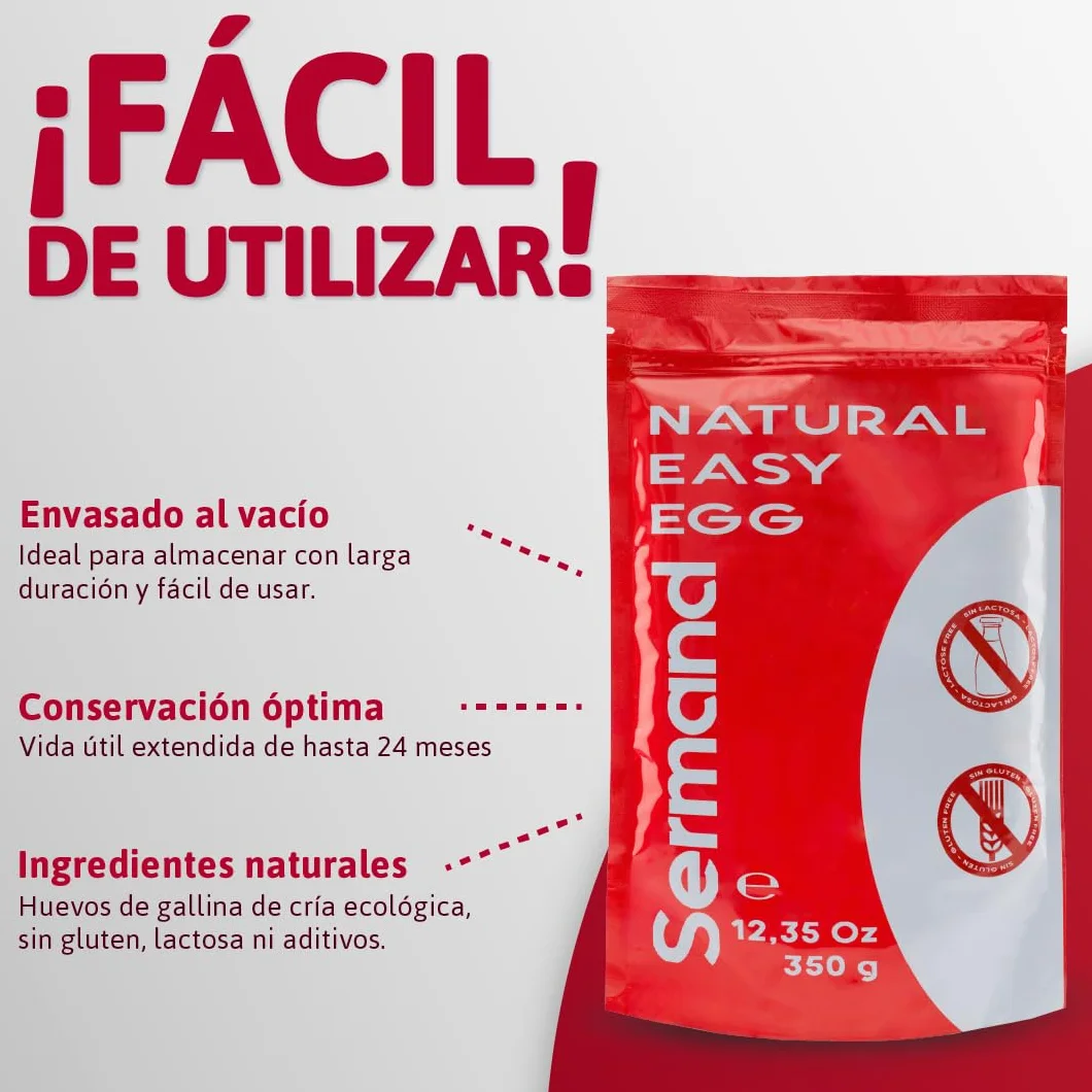 Yema de Huevo en Polvo Ecológico 350gr Sin Aditivos Sin Lactosa