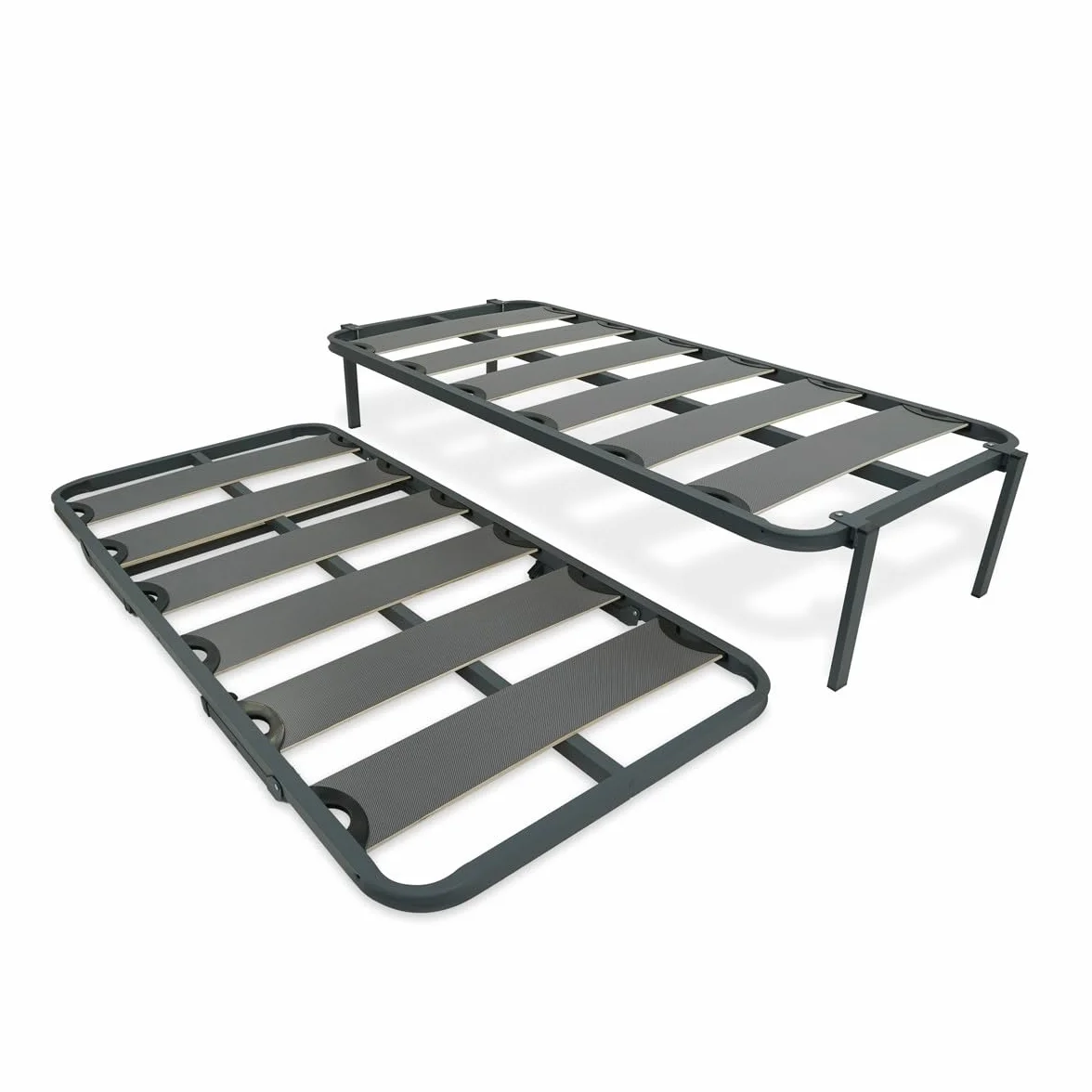 amuéblate online - Cama Canguro Reforzado Completo, Cama Nido Anti-Ruido con 2 Somieres de Láminas Anchas de 90 x 190
