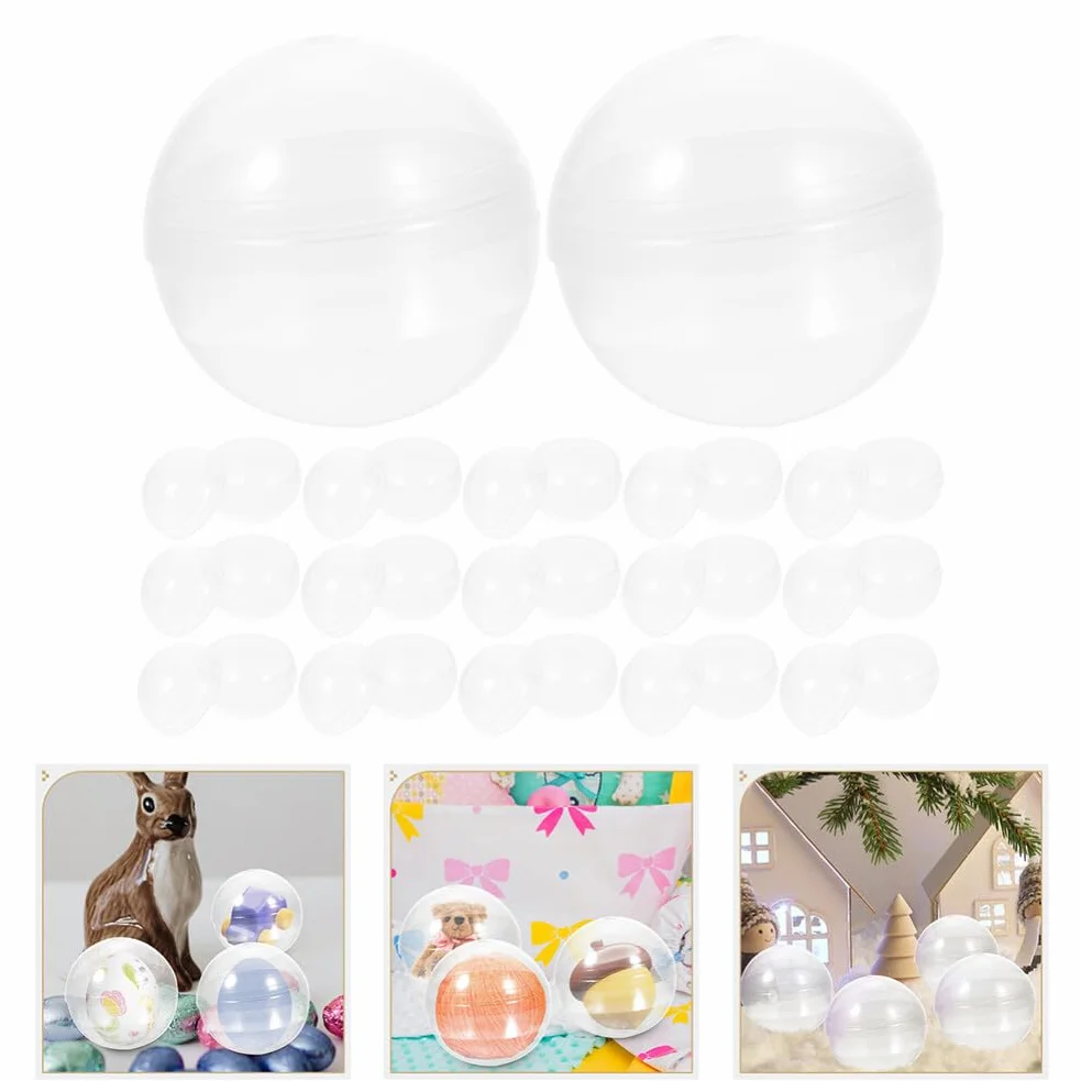 Bolas Transparentes Rellenables de 3.14 Pulgadas para Máquina de Garra Juguetes Dulces Exhibidor y Almacenamiento