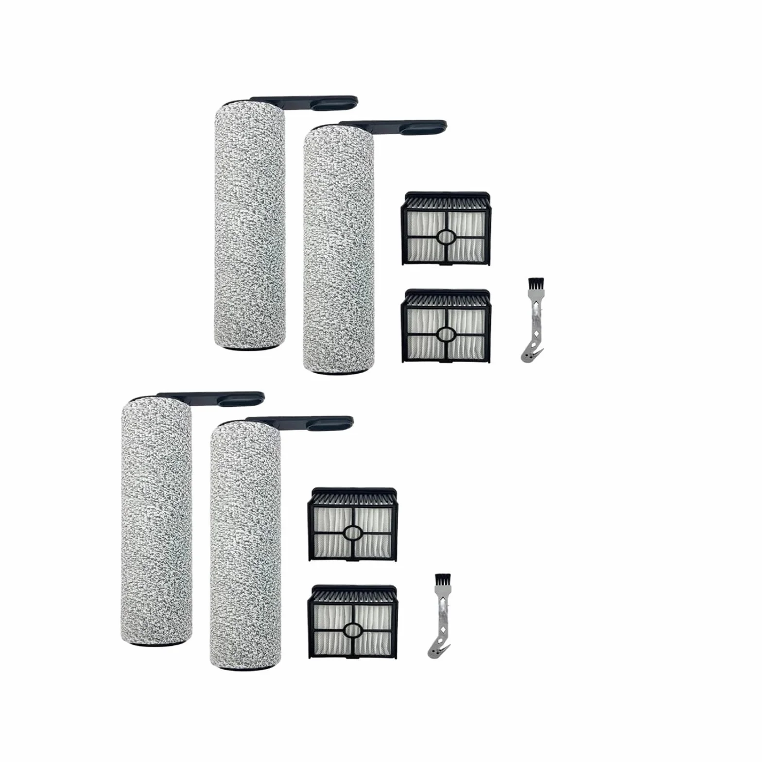 Kit De Filtro De Rodillo AB34, Compatible Con Dreame, Trouver K10 | Accesorio for fregadora de pisos, for aspiradoras en seco y húmedo, repuestos de repuesto(2set)
