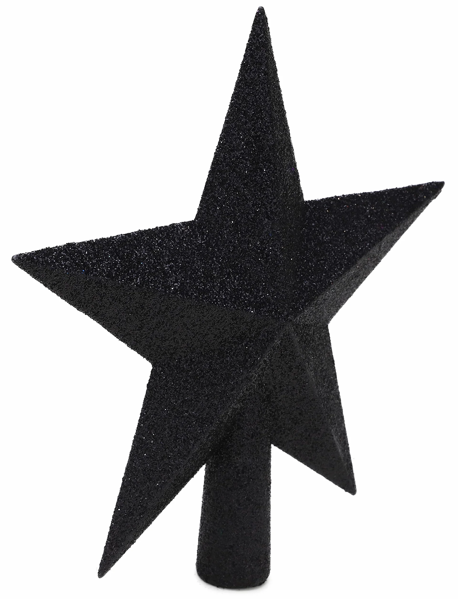 Christmas Concepts 20cm Glitter Tree Topper Czarny Adorno Punta Árbol Navidad