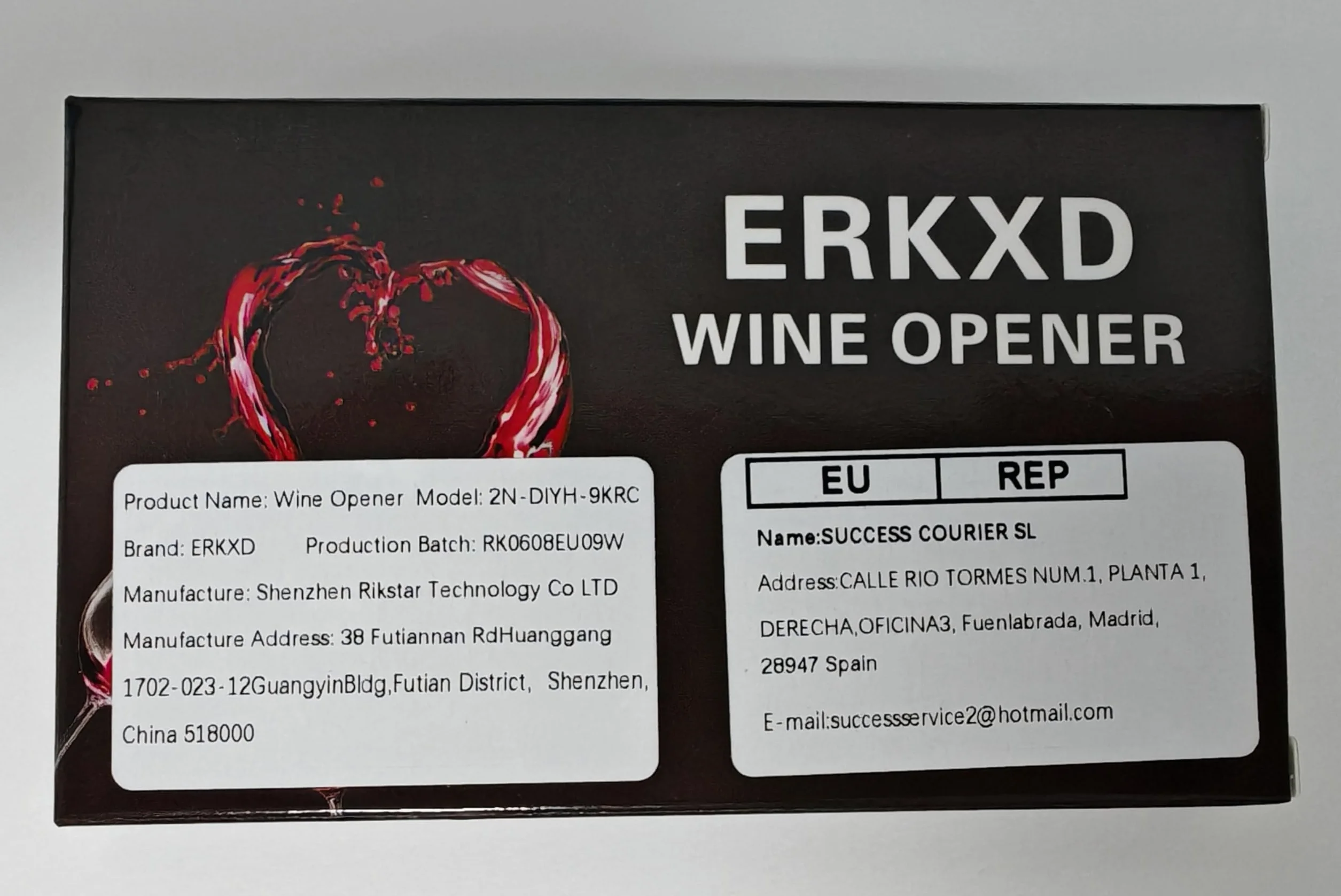 Sacacorchos de dos puntas, abridor de botellas de vino