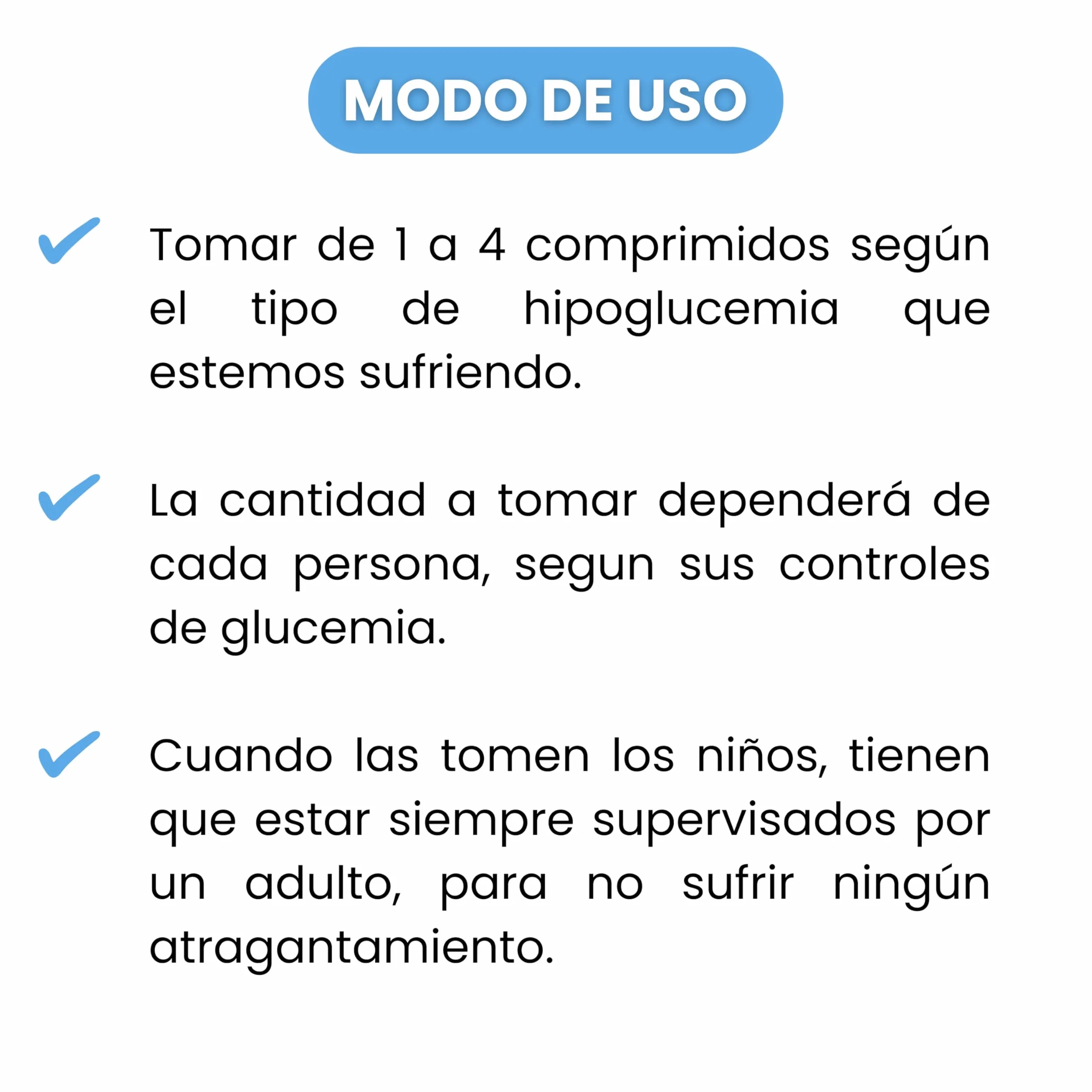 Glucody HIPO TABS Pastillas Glucosa 2g 250 Unidades Hipoglucemia