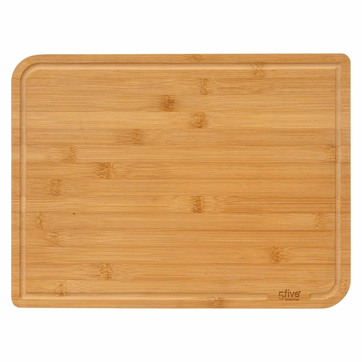 Juego de 2 tablas de cortar de bambú 35x25 cm y 22x15 cm con ranura utensilios de cocina