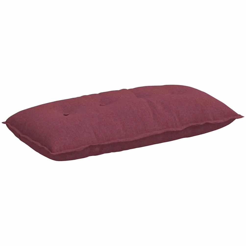 Cojín para el respaldo, color rojo vino, 100 x 19 x 50 cm, con funda de tela suave, diseño moderno, cremallera extraíble, lavable, cojín de sofá para salón, dormitorio, oficina