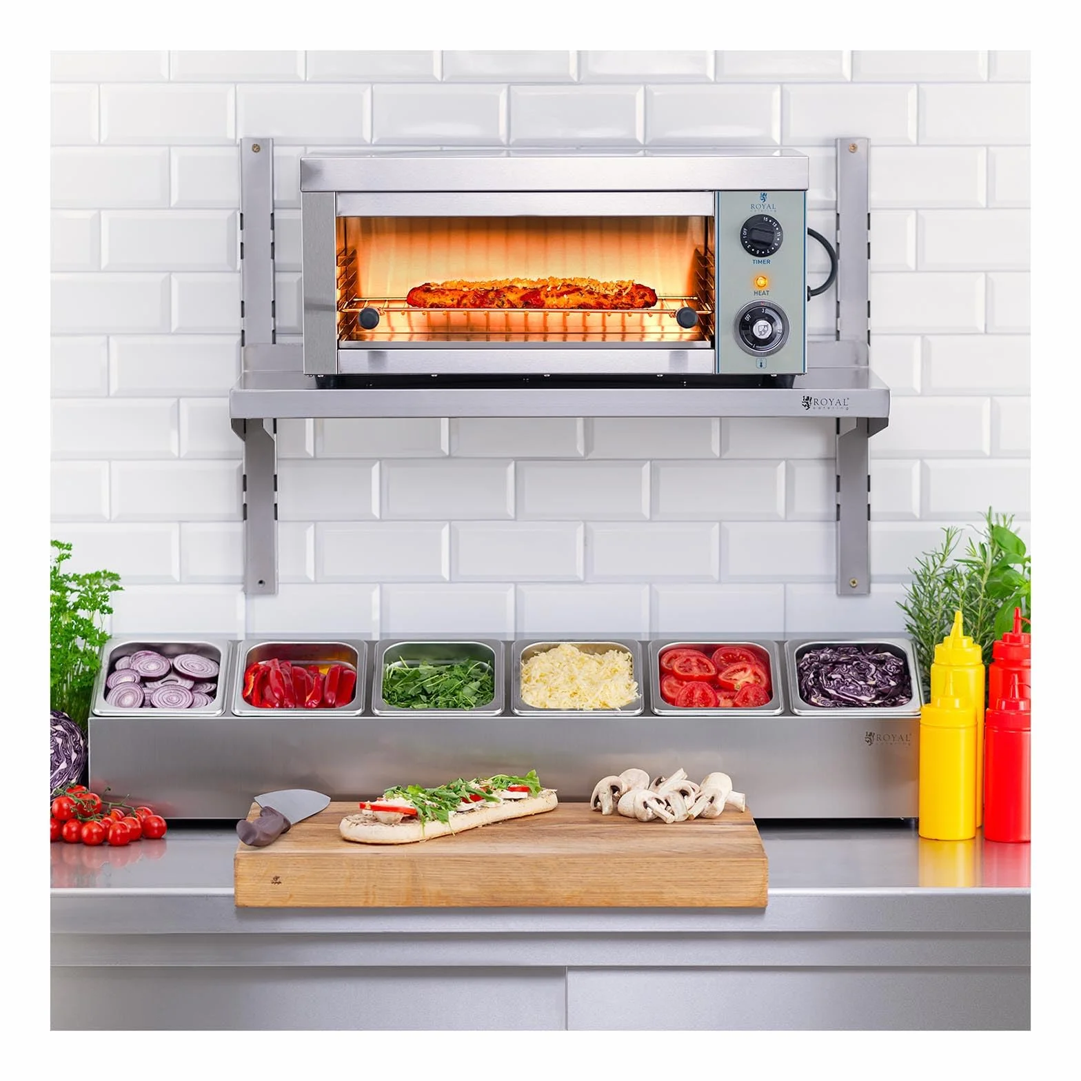 Royal Catering RCES-2000-EGO Tostador industrial 2000W 1 resistencia infrarrojos