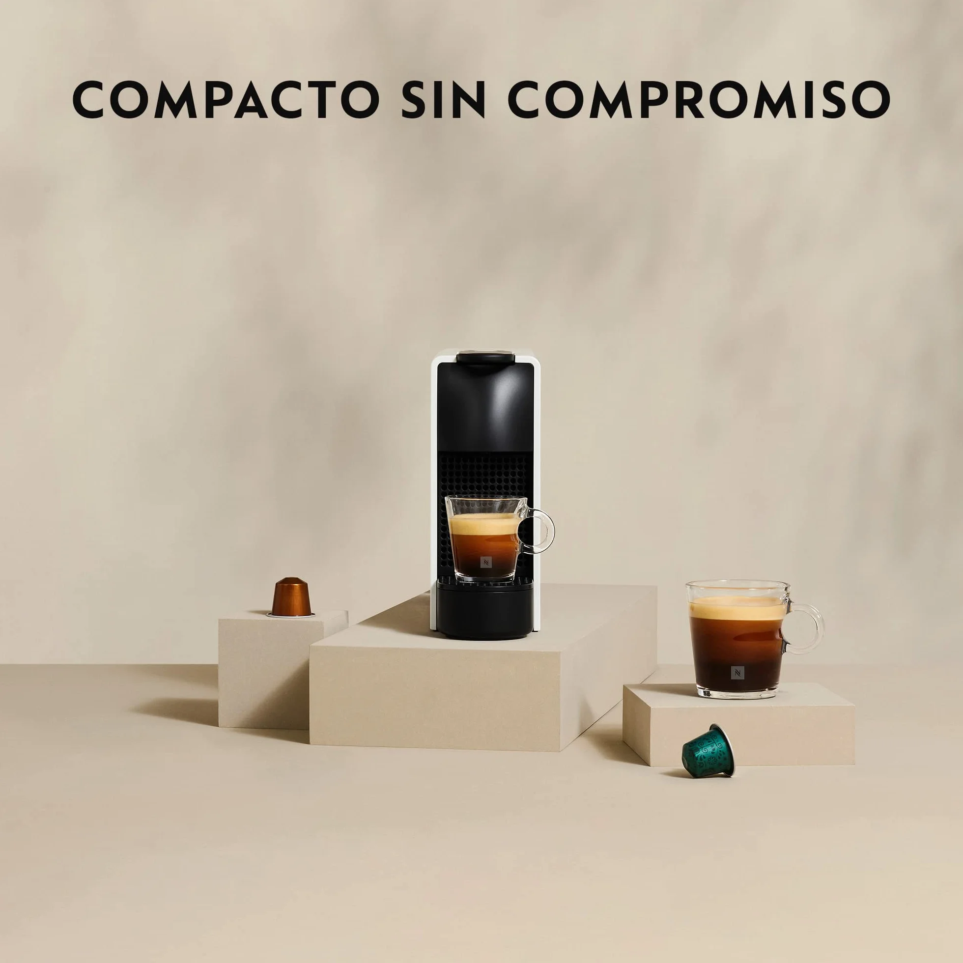 Krups Nespresso Essenza Mini Cafetera de cápsulas, 1260 vatios, 0.6 litros, negra