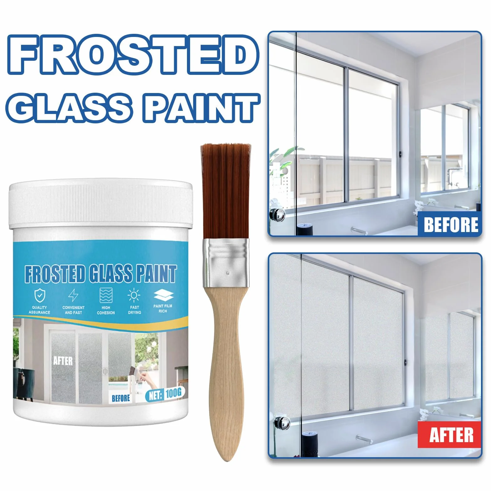 Pintura para Vidrio Esmerilado a Base de Agua 100G