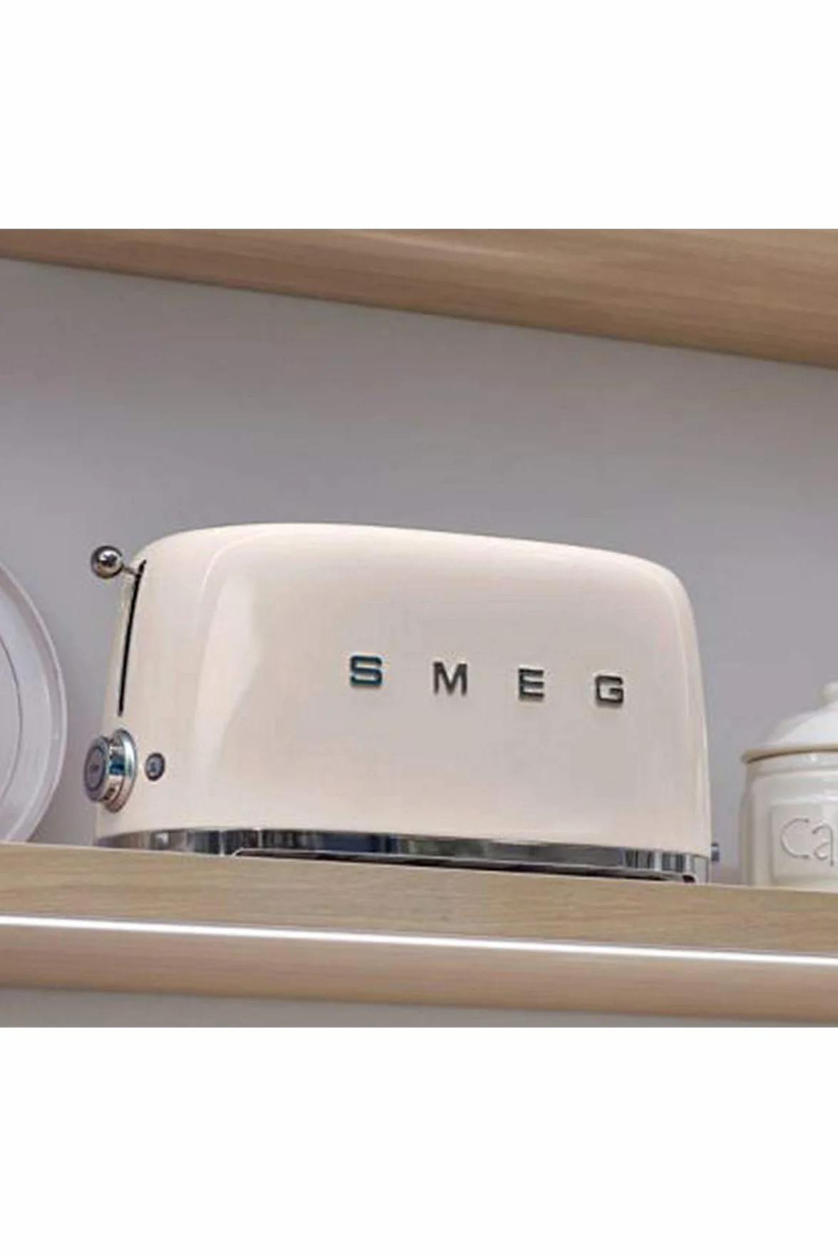 SMEG TSF02CREU, Tostadora de 4 rebanadas 50's Style, Cream