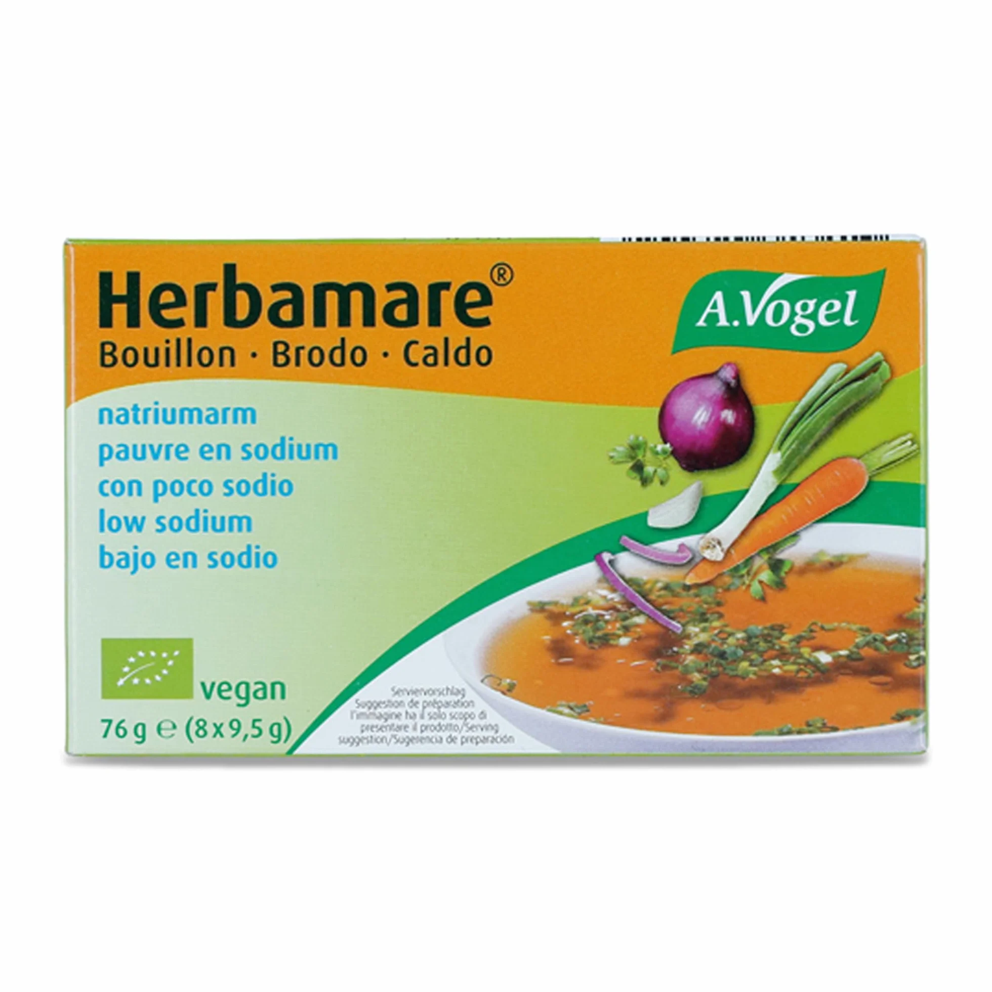A.Vogel Herbamare Cubitos de Caldo Vegetal Bajo en Sodio BIO 8x9.5g