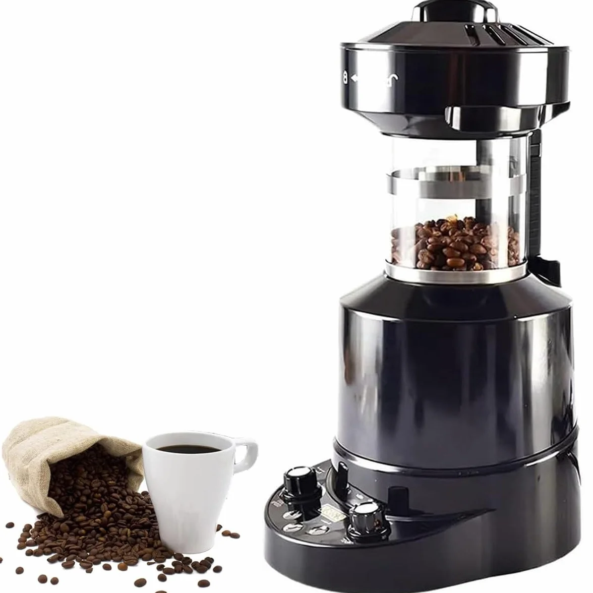 Máquina de tostador de café eléctrica comercial con temperatura ajustable