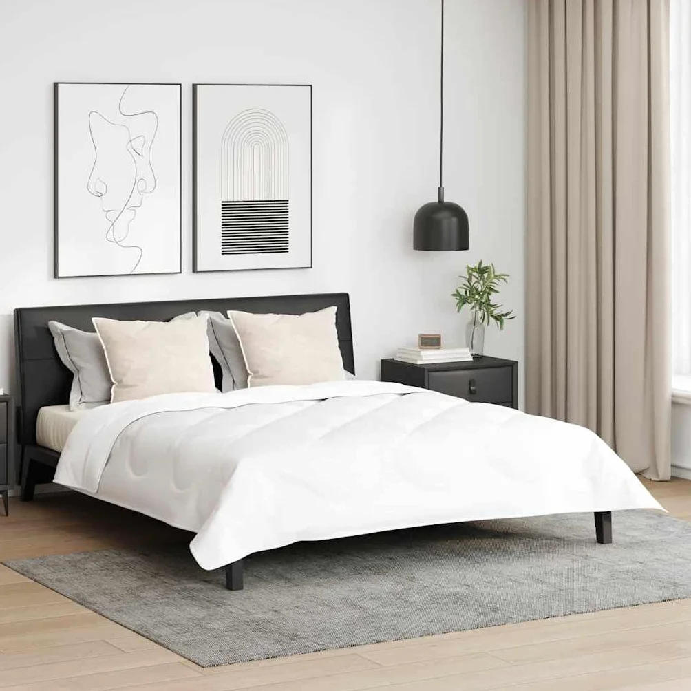 Juego de 2 almohadas de 61 x 41 x 20 cm, poliéster blanco, almohadas para reposacabezas de cama, sofá o habitación de invitados, suave con relleno de poliéster para interiores