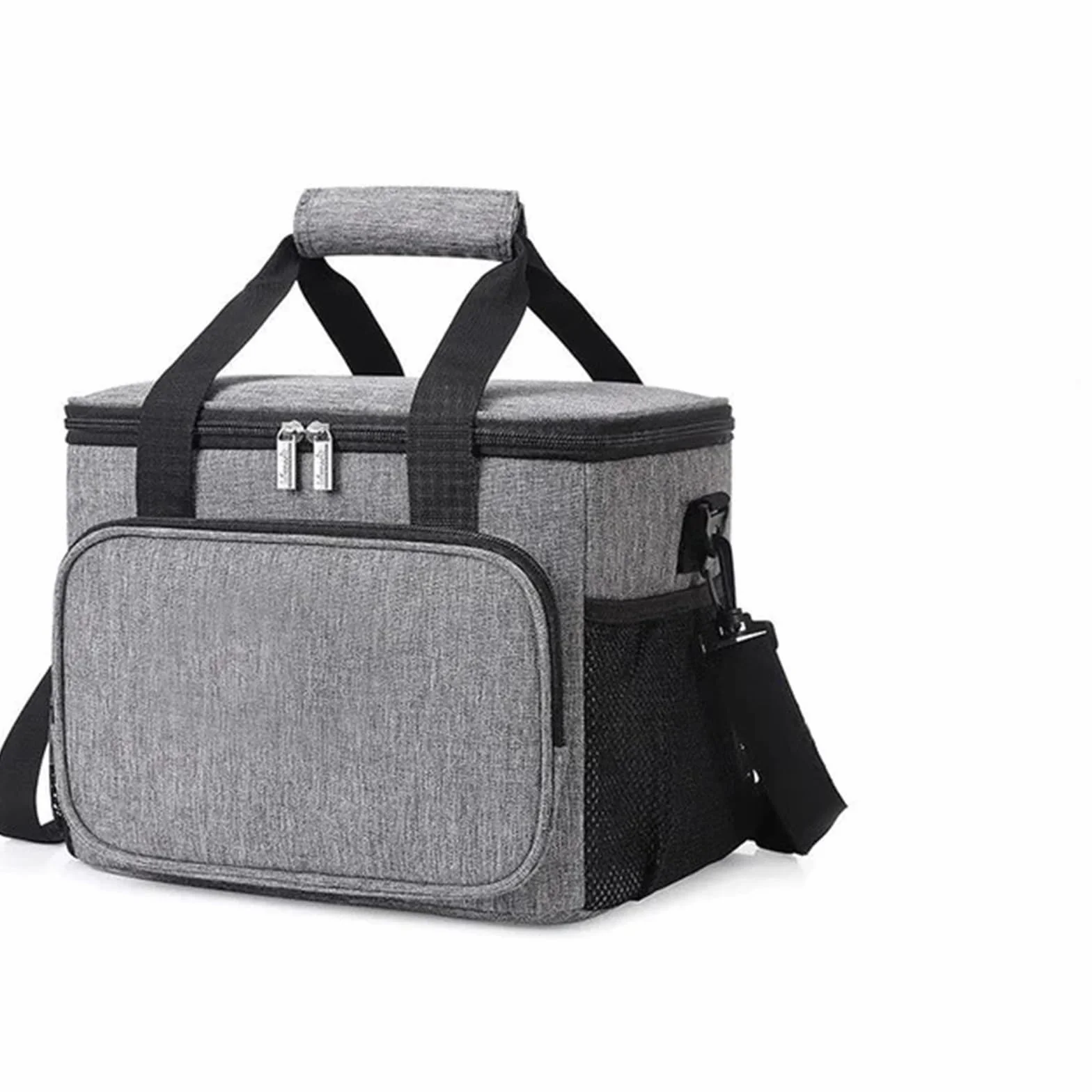 Bolsa De Almuerzo Bolsa de Almuerzo de Tela Oxford con Alta Capacidad, Correas de Mano y de Hombro, portátil, Impermeable, de Gran Capacidad, 1 ud. para Oficina，Picnic(35 * 28 * 28)