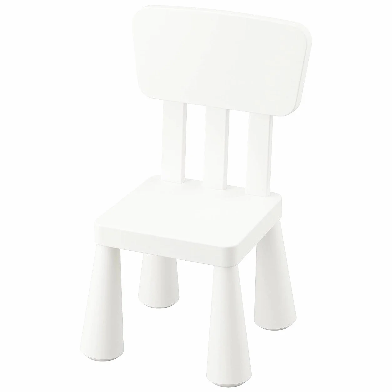IKEA MAMMUT Mesa infantil, en/outdoor con 2 sillas [blanco]