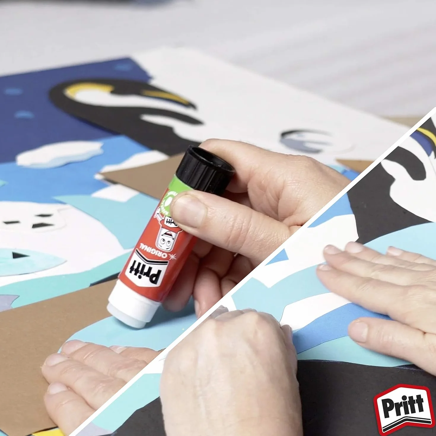 Pritt Barra Adhesiva, pegamento infantil seguro para niños, cola universal 3+1 x 11 g
