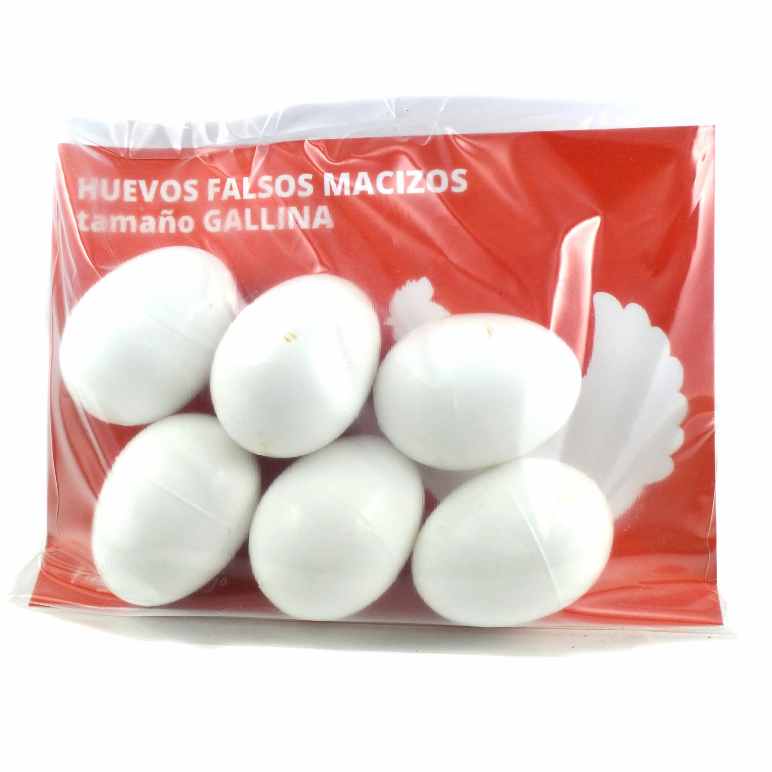 Huevo Falso Macizo de Gallina 6 Unidades FINCA CASAREJO