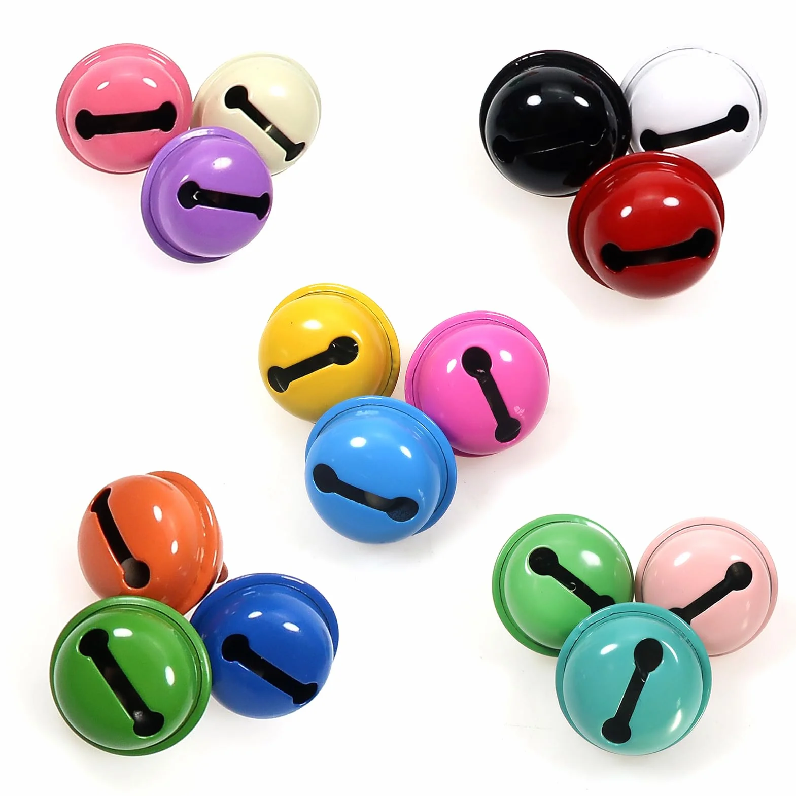 TOAOB 15 Piezas Cascabeles Manualidades 22 mm Campanas para Bricolaje Decoraciones Joyas