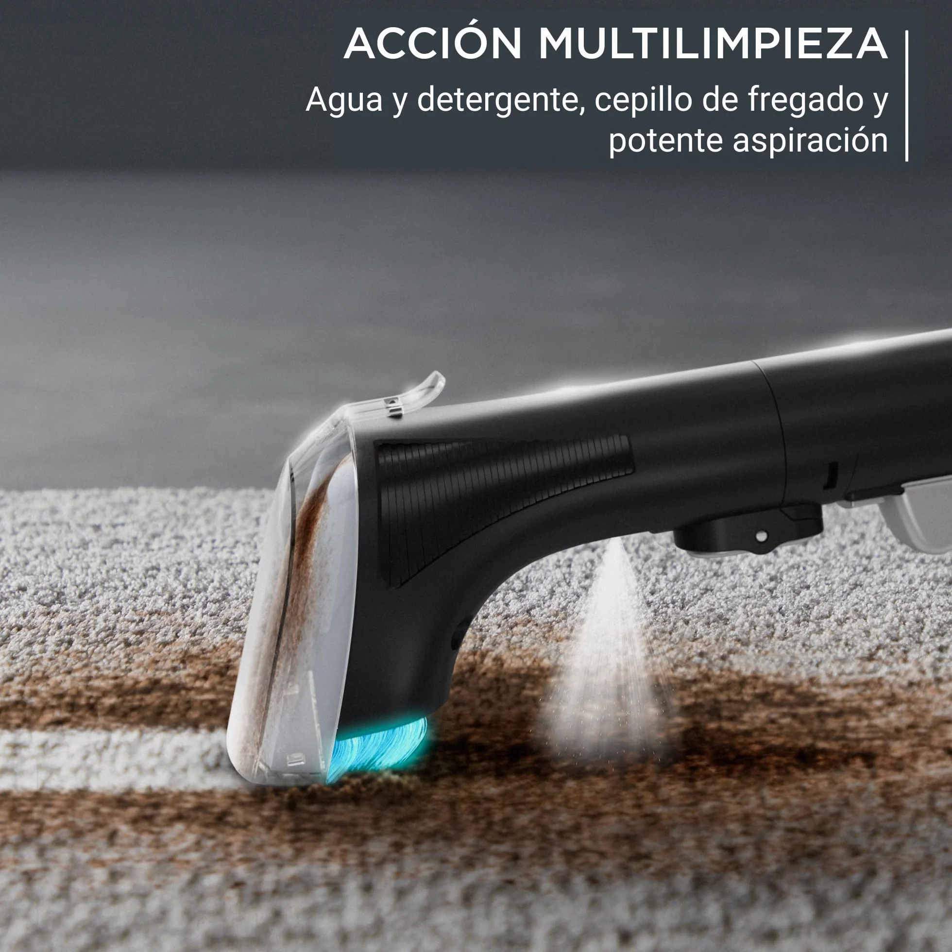 Rowenta Clean It, Aspirador de tapicerías Multiuso, Gran depósito extraíble de 1,8 L de Agua Limpia y 1,5 L de Agua Residual, Diseño Compacto, 12,5 kPa, 400 W, Autolimpieza, IN5010 (Reacondicionado)