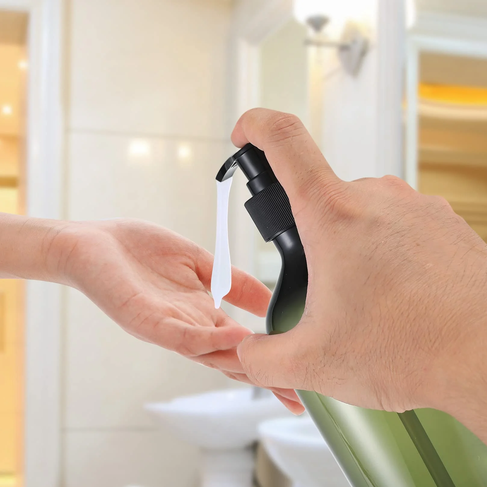 Botes Botellas dispensadores dosificador vacías 500ml plastico para loción champu gel jabon manos ducha rellenables baño