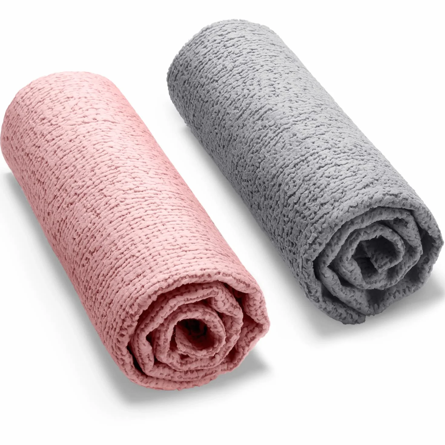 Vileda Actifibre Soft Universal Bayeta Multiusos de 100% Microfibra Limpieza sin Marcas Muy Absorbente Tacto Suave Lavable a 60 °C Rosa Claro y Gris