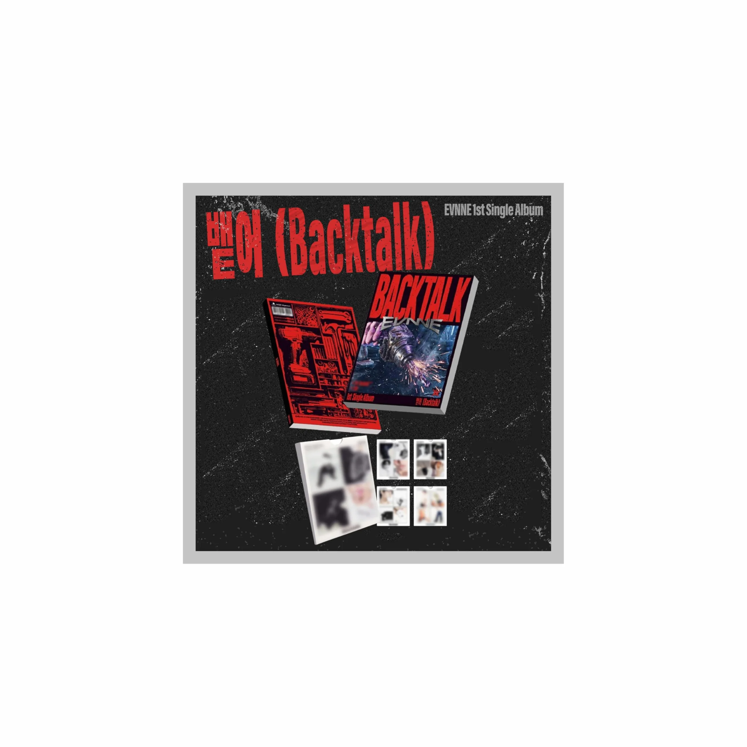 (Juego de 2 versiones: 1 libro de fotos + 1 Digipack) EVNNE Backtalk 1er álbum individual con seguimiento