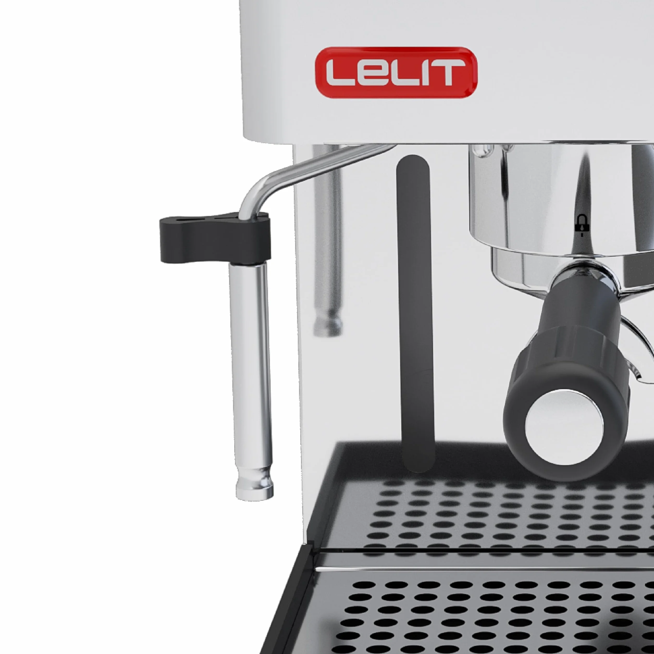 Lelit Anita Máquina de Café - Con Molinillo de Café Integrado & Espumador de Leche - PL042EM - Acero Inoxidable Pulido - Plata