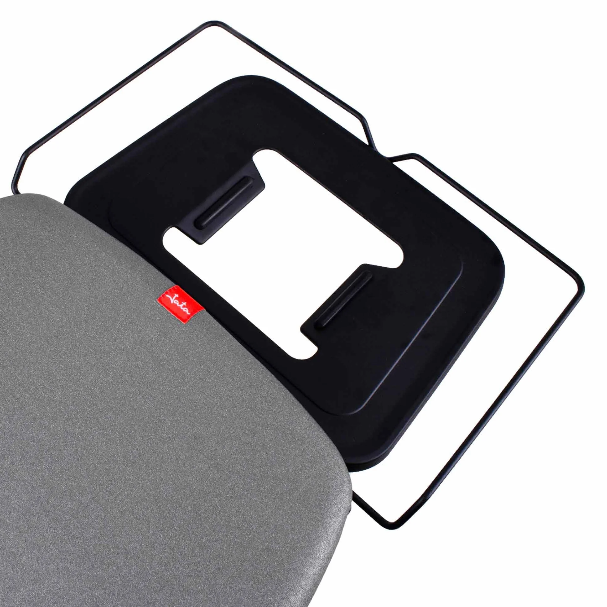 JATA HOGAR HPLA8242 - Tabla de Planchar. Tabla de Planchar Plegable. Altura Regulable. Gran Superficie: 130 x 47 cm. Gran Estabilidad. Funda 100% Algodón. Ligera. para planchas y centros de Planchado