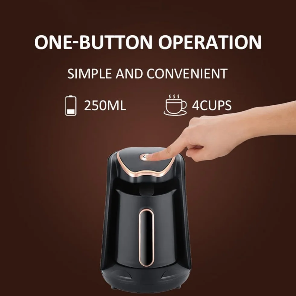 Cafetera Eléctrica Turca 600 W, Automática con Enchufe UE