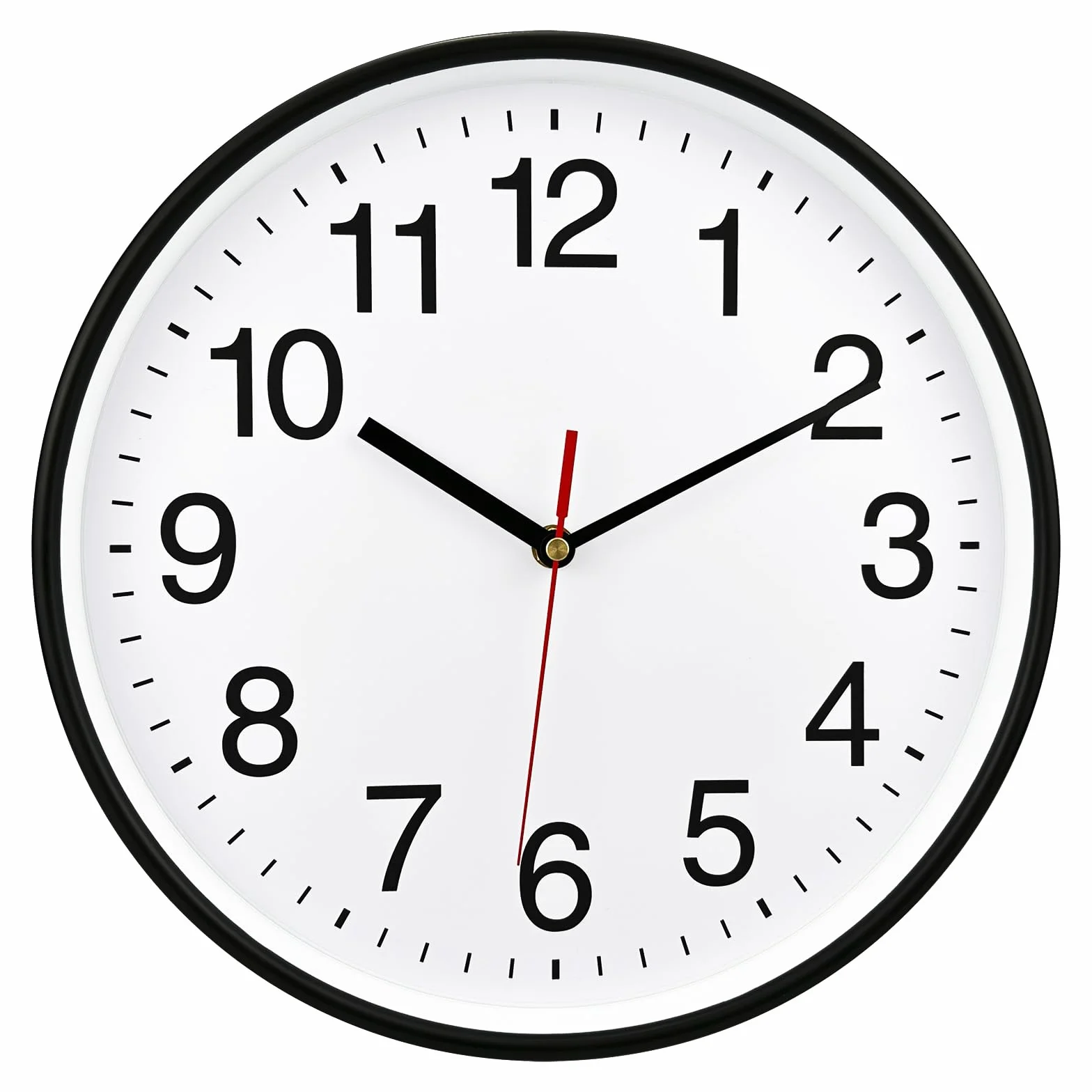 Plumeet Reloj de Cuarzo de Pared Silencioso 40.6cm, Blanco