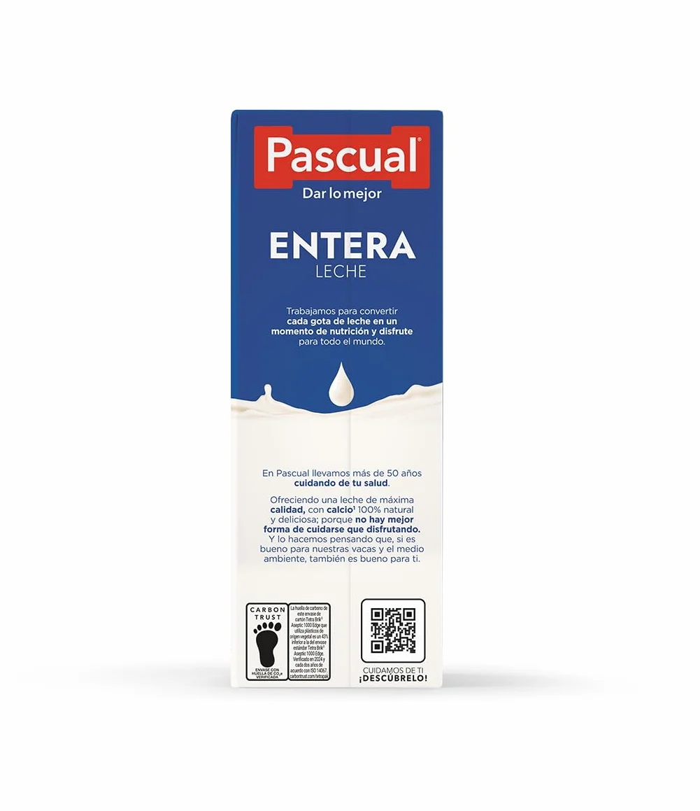 Leche Pascual Leche Entera Bienestar Animal Pack 6 x 1L