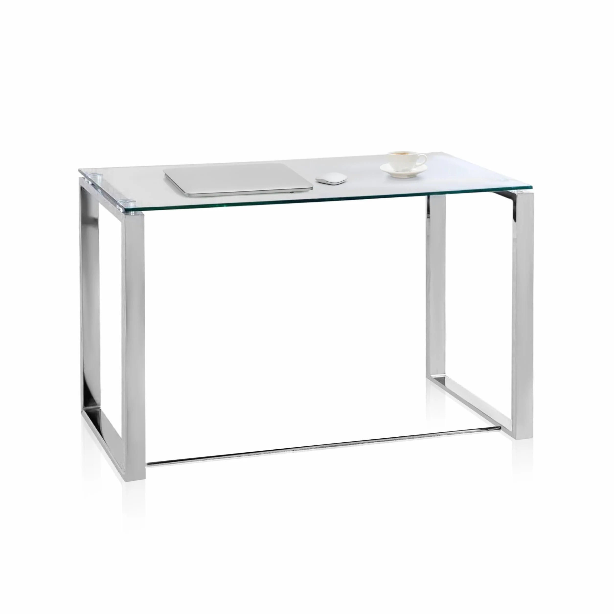 Mesa de Cristal para Estudio Escritorio 100x74x50 cm Adec Group Benetto