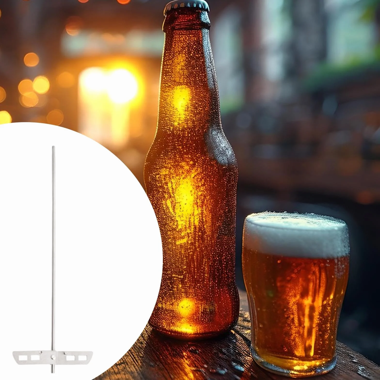 Accesorio Agitador Desgasificador de Vino Y Cerveza con Paleta
