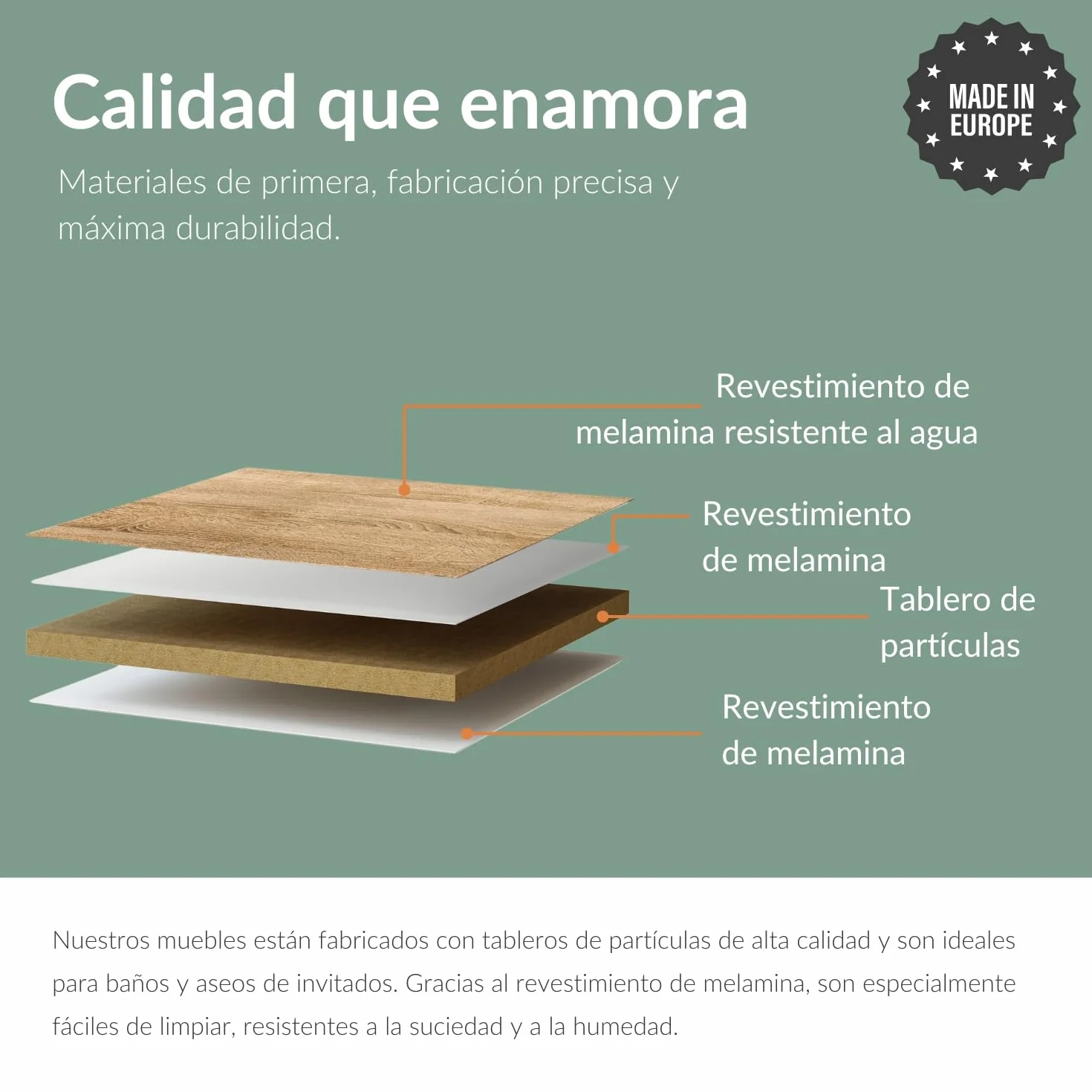 Planetmöbel Conjunto de Muebles de baño Lavabo con Mueble 45 x 60 x 33 cm para Aseo de Invitados, Roble Sonoma
