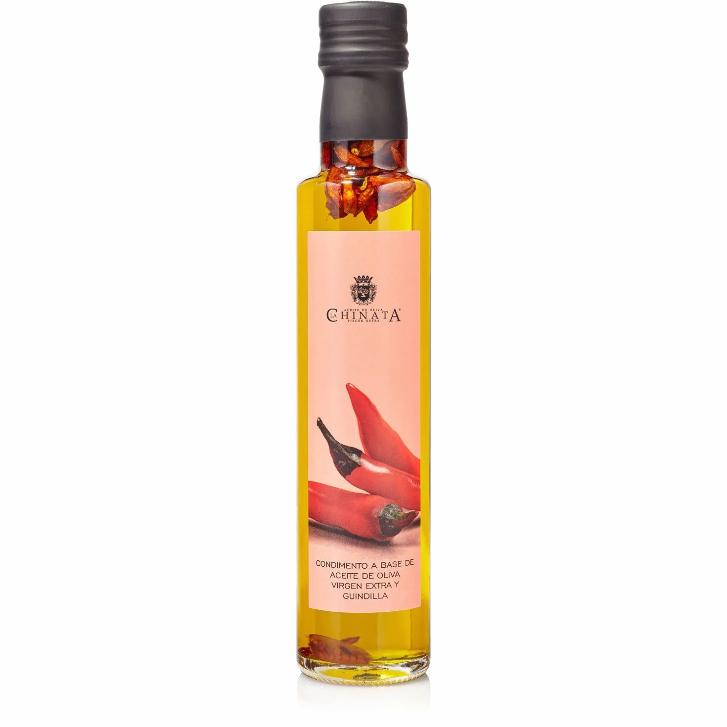 La Chinata Estuche 3 Condimentos con AOVE Aceites de Oliva Virgen Extra Aromatizados Ajo Guindilla Limón 3x250ml