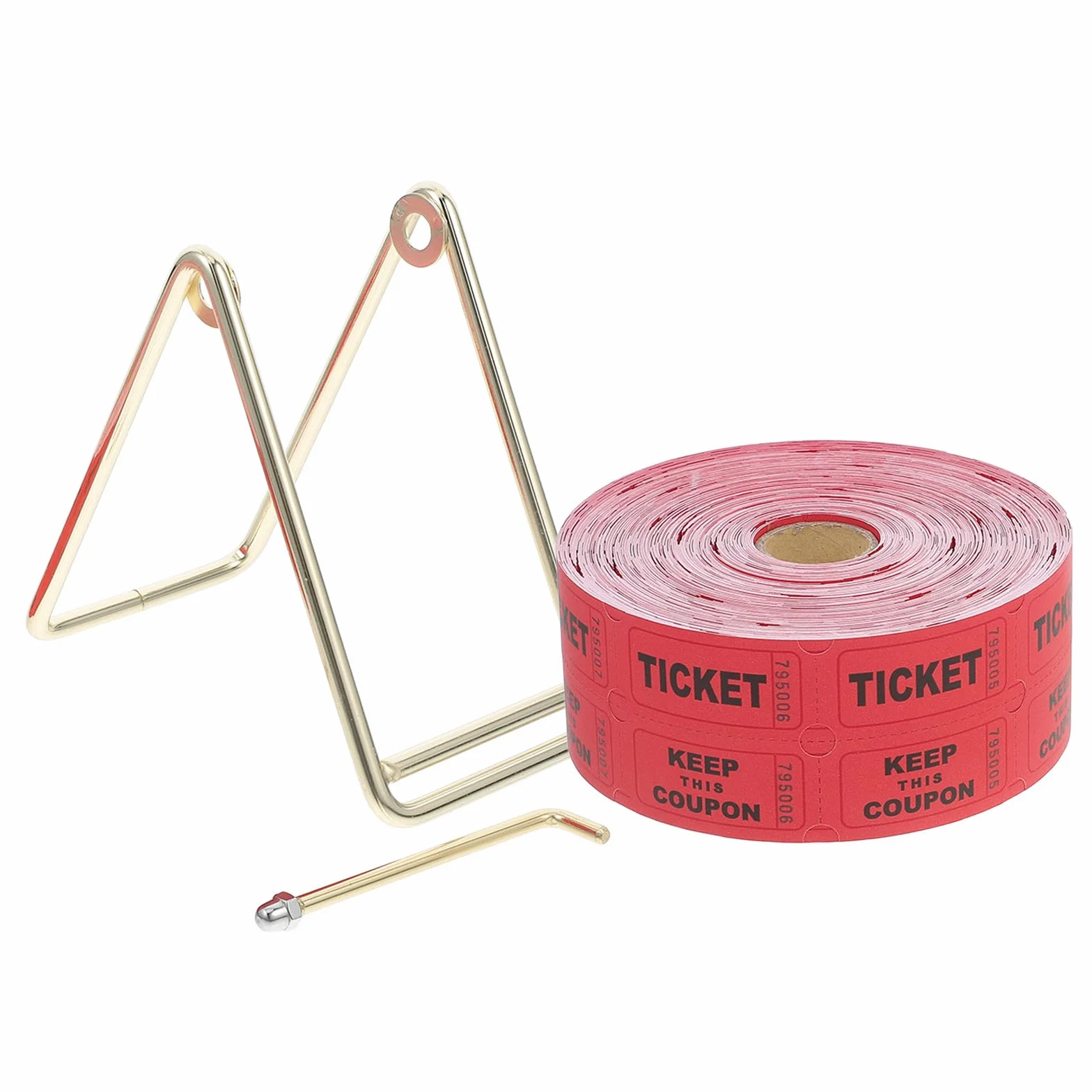 Cabilock 1000 Boletos de Rifa Rosas con Soporte para Eventos, Papel para Sorteos de Carnaval, Fiestas y Recaudación de Fondos, Entradas para Juegos y Actividades Divertidas