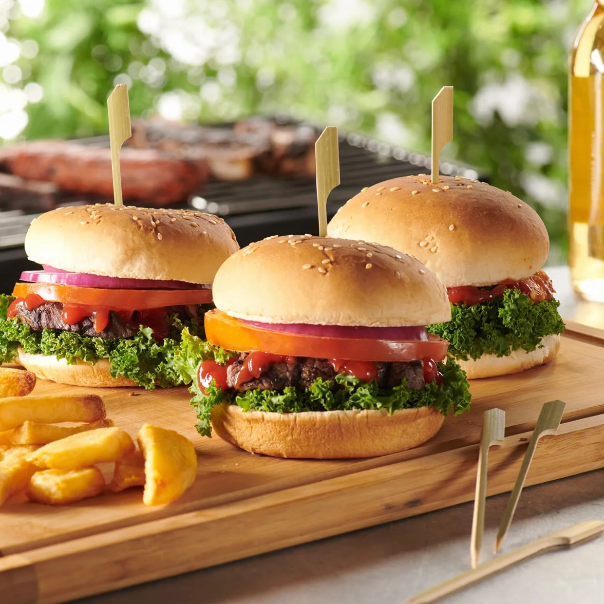 Comfy Package [100 unidades - 12 cm] Palillos de madera de, pinchos de bambú - Palillos para cócteles, parrillas, aperitivos, frutas, barbacoas y sándwiches.