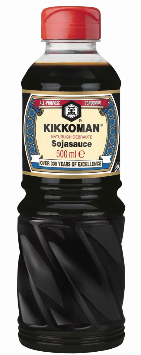 Kikkoman Salsa de Soja Original 500ml Fermentación Natural Receta Tradicional