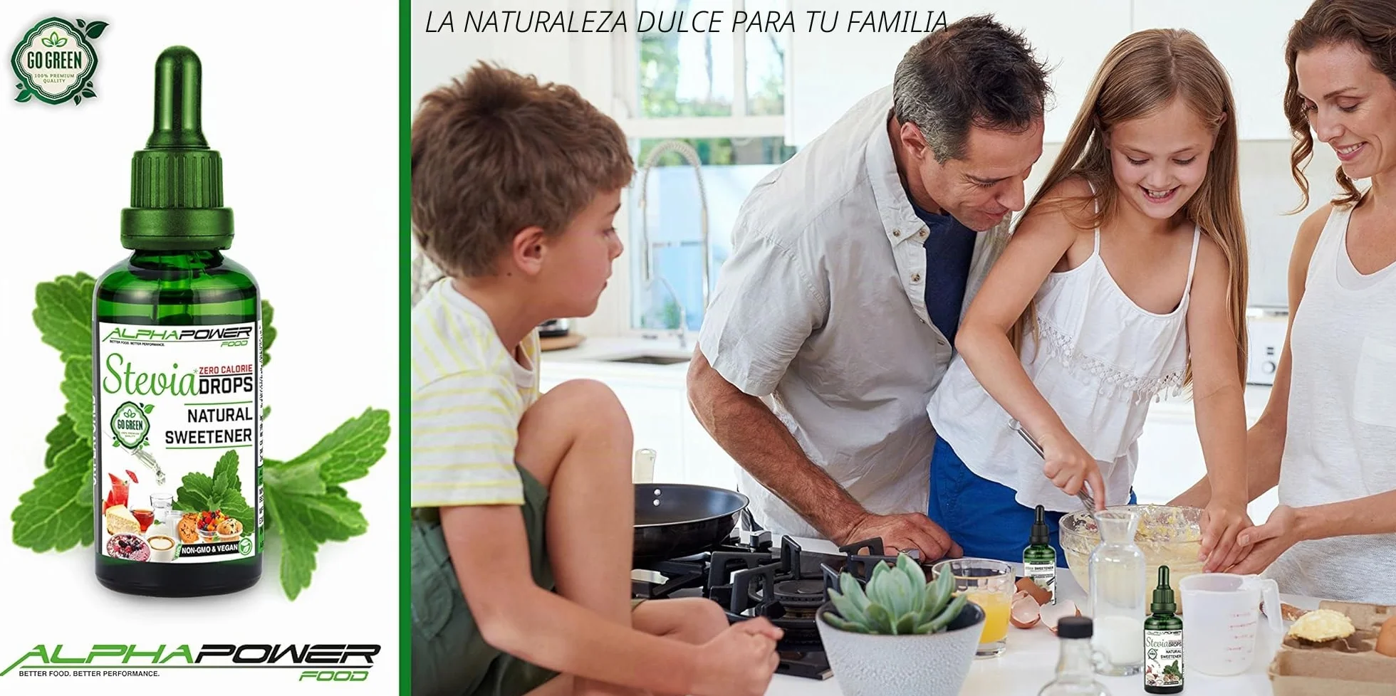 Stevia liquida pura 100ml, Edulcorante natural, sustituto del azúcar, sin azúcar, sin calorías, vegano y no OGM