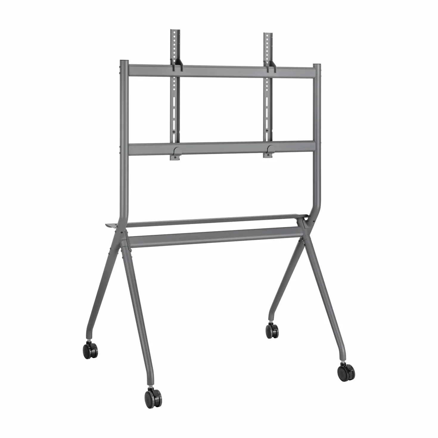 Aisens FT86FE-143 Soporte de Suelo Pro con Bandeja para TV hasta 120kg 50-86 Negro