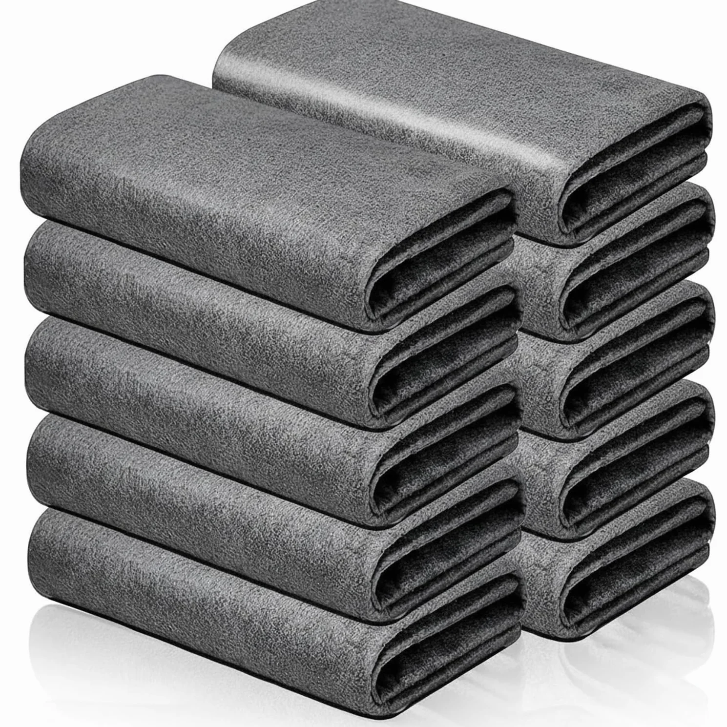 10 paños de limpieza mágicos gruesos, paños de limpieza milagrosos de microfibra sin rayas, trapo de limpieza de vidrio reutilizable, toallas de microfibra multiusos para cocinas, coches de