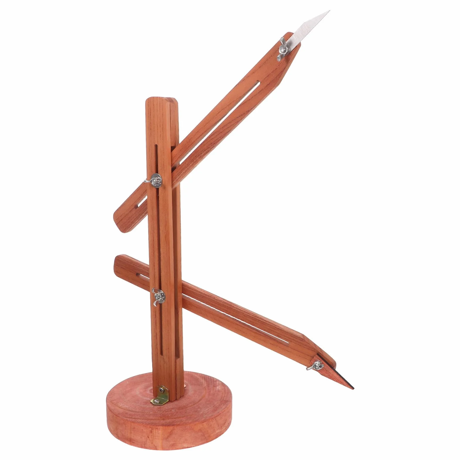 TEHAUX Herramientas de Medición para Artistas Profesionales y Principiantes Calibre de Torno de Alfarería Ajustable, Centrado y Posicionamiento Preciso para Cerámica de Madera