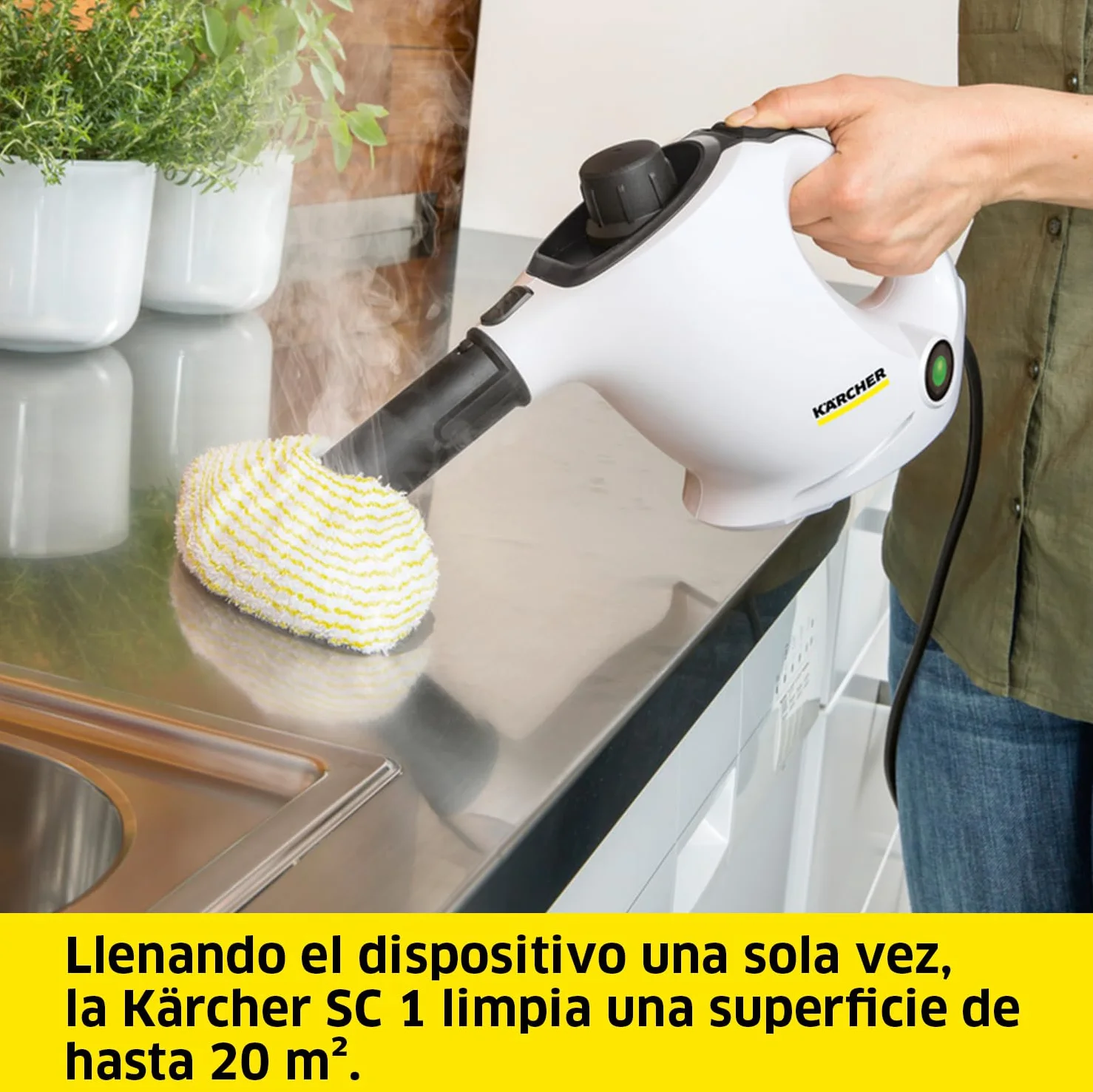 Kärcher Limpiadora de Vapor SC 1, 1200 W, 200 ml