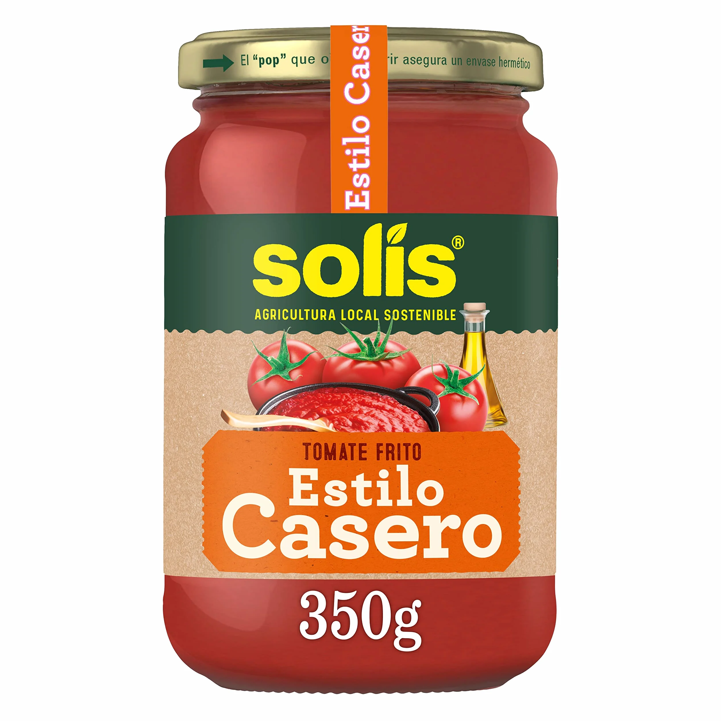 SOLÍS Tomate Frito Estilo Casero Sin Gluten 350g